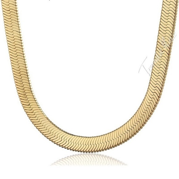 nwt Men’s 18K Gold Plated Snake Chain Necklace 28” - Picture 11 of 14